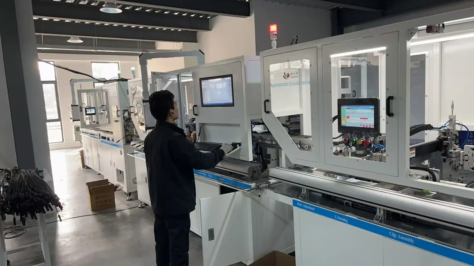 PV junction box assembly line project delivery for India